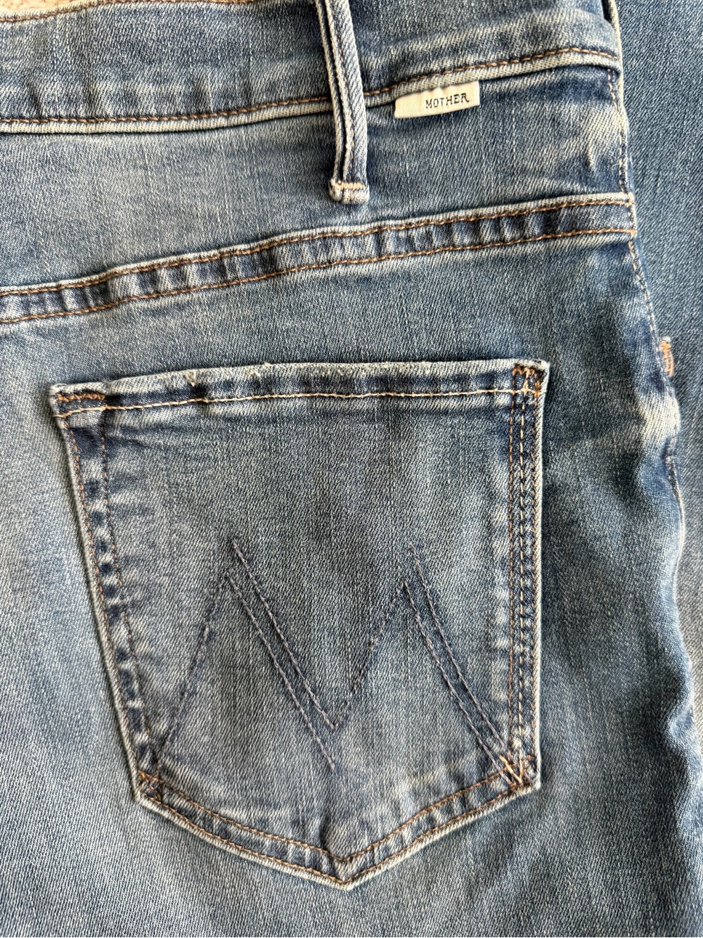 NWT Size 31 Mother Denim The Hustler Ankle Fray Jeans in Healing Jar - Picture 9 of 12